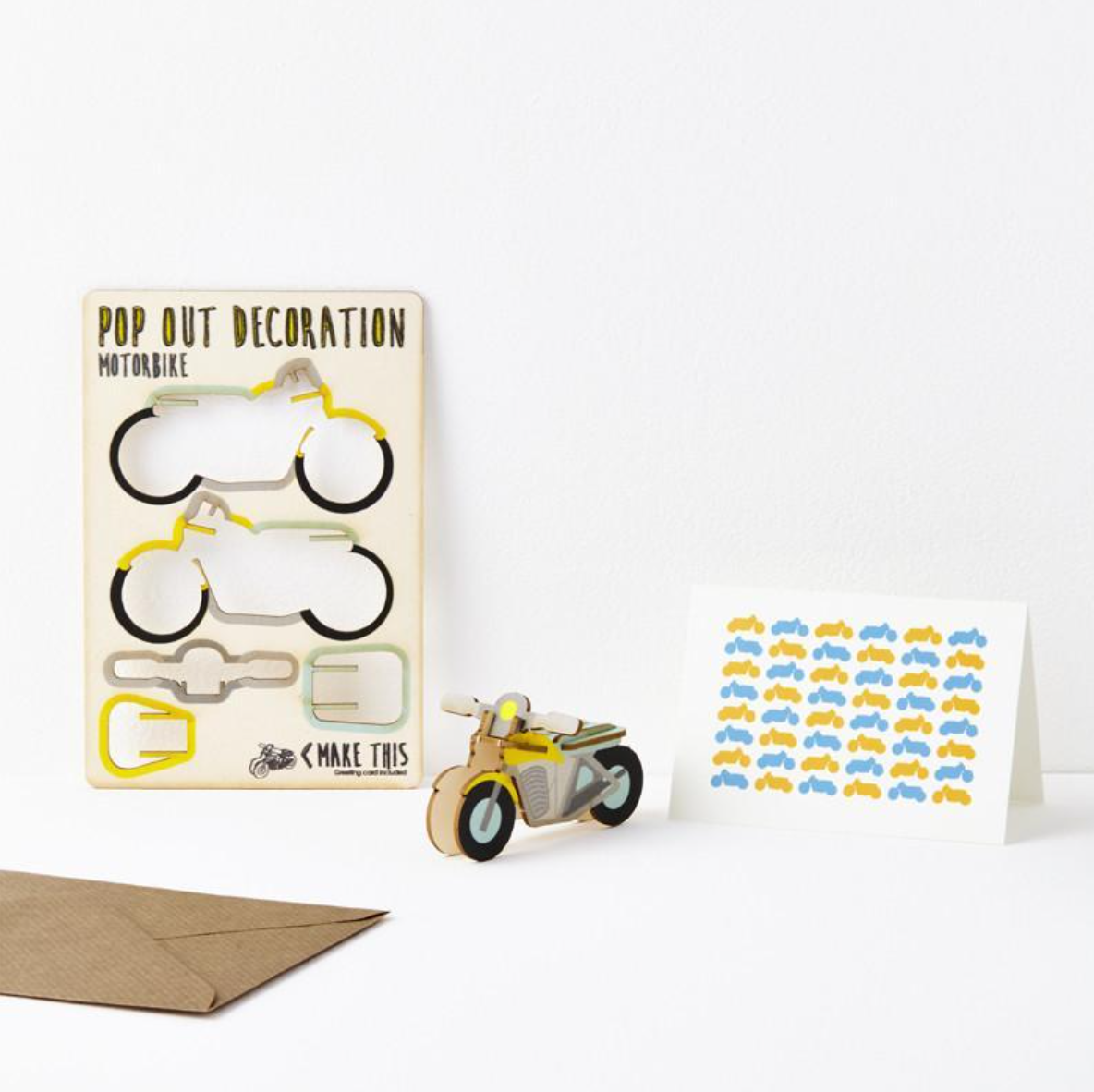 Motorbike Pop Out Decoration and Card