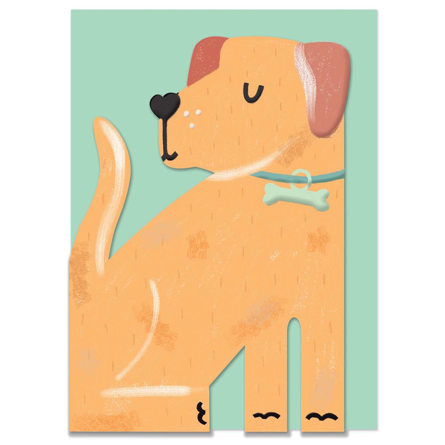 Die Cut Labrador Dog, Pawsome PAW04