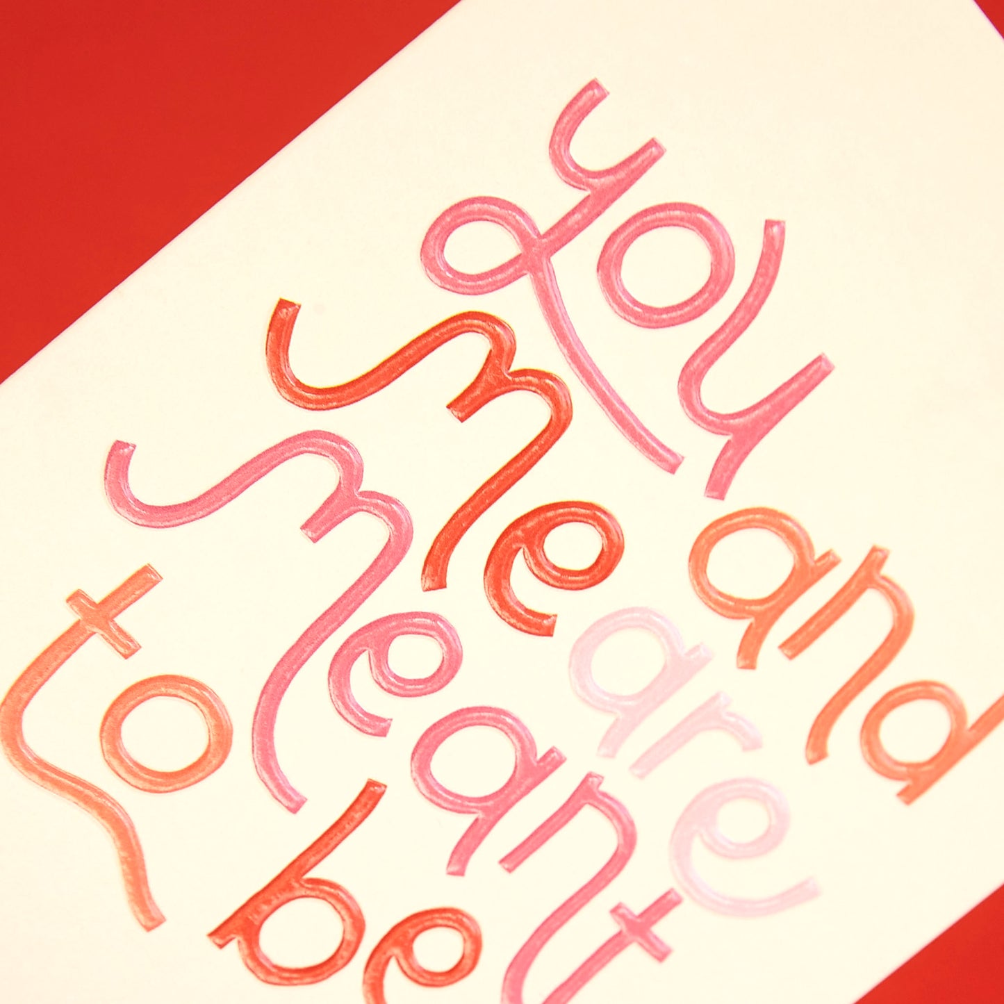 'You and Me are meant to be', Good Vibes GDV24