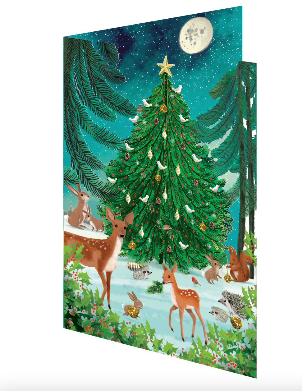 Heart of the Forest Lasercut Christmas Card by Jane Newland GCX990