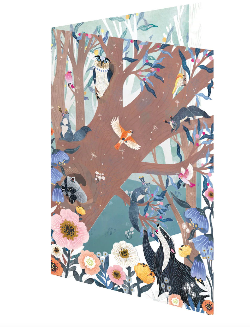 Summer Forest Animals Lasercut Card by Antoanna Oreski GC2262