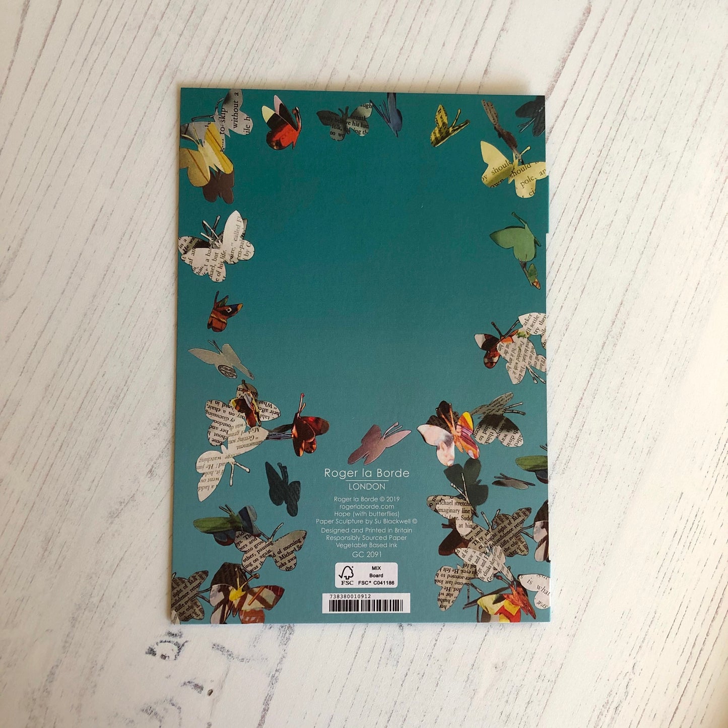 Butterflies - Scissors Paper Tree Lasercut Card, Su Blackwell GC2091
