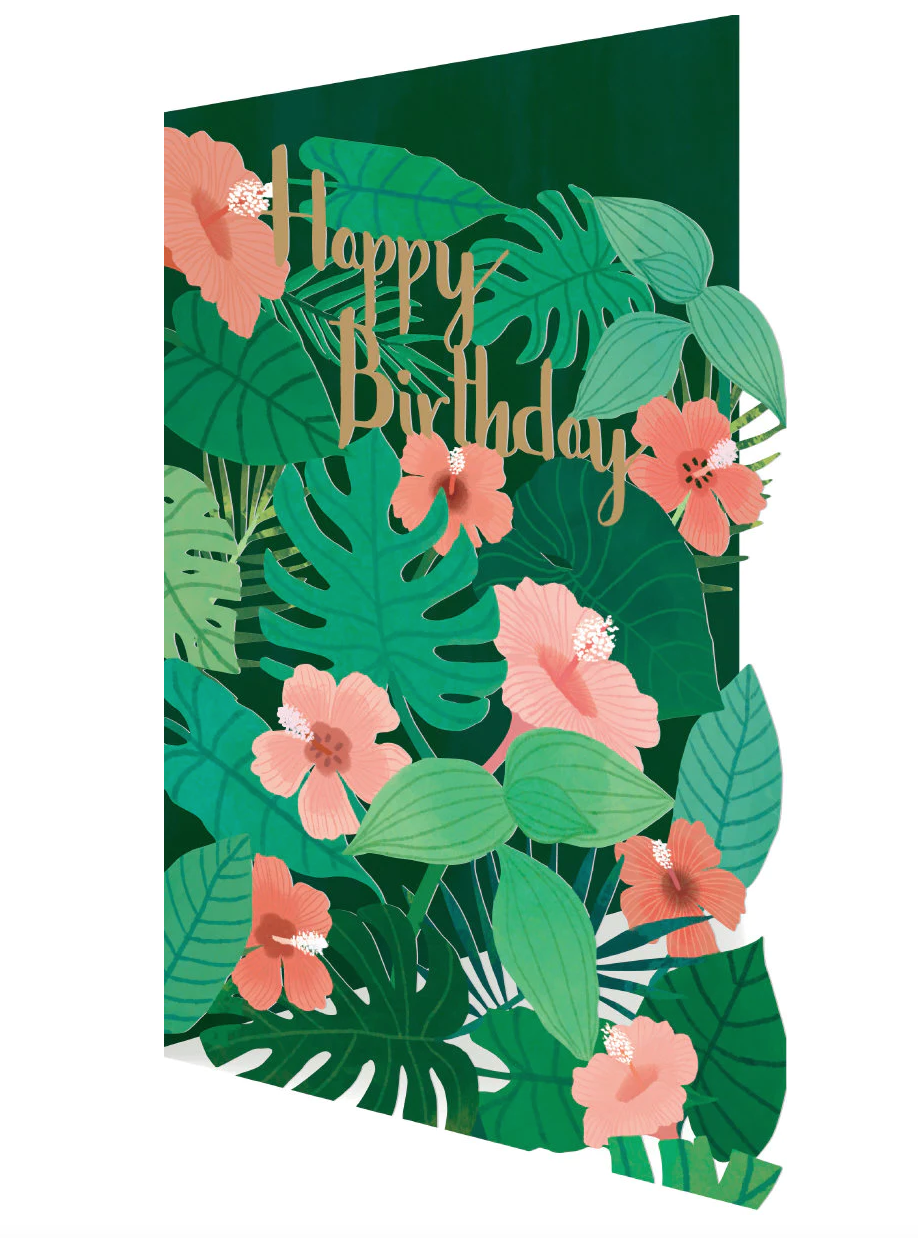 Summer Forest Leaves Lasercut Card by Antoana Oreski GC2270