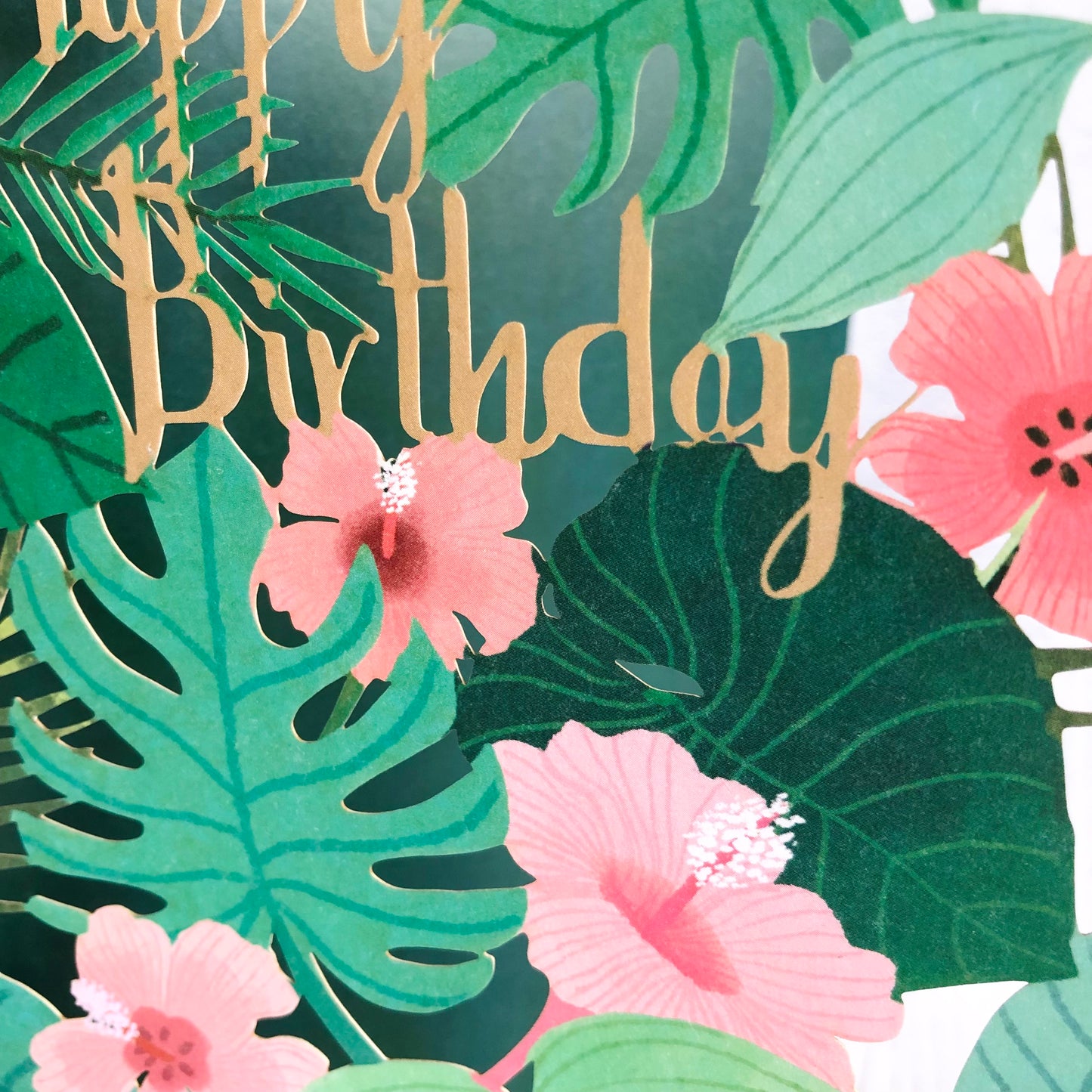 Summer Forest Leaves Lasercut Card by Antoana Oreski GC2270