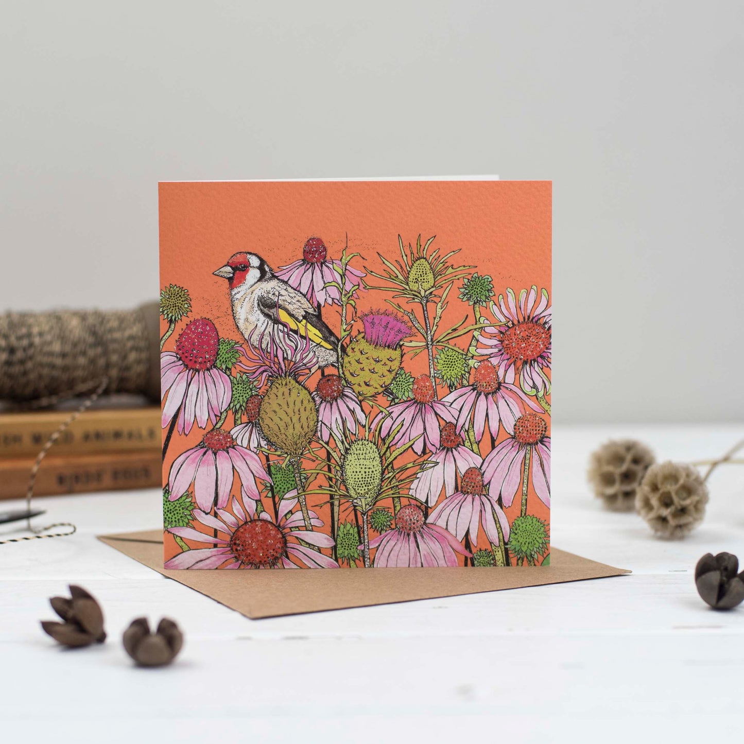 Goldfinch and Coneflowers , In The Wild, TW83