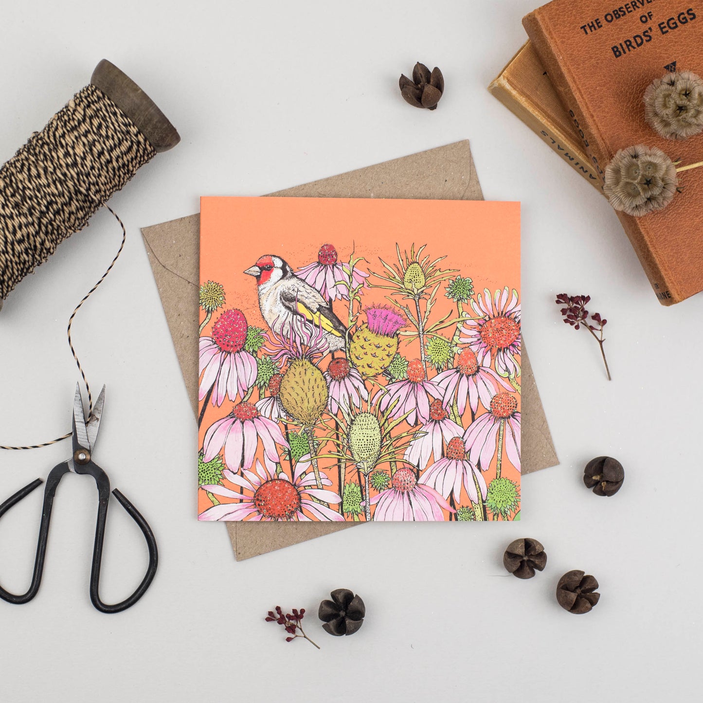 Goldfinch and Coneflowers , In The Wild, TW83