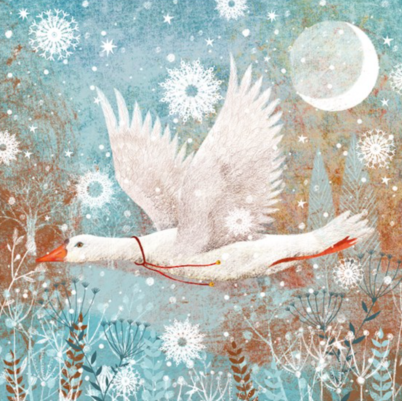 Hare and Snowflake Pack (Ten Cards) WAX72