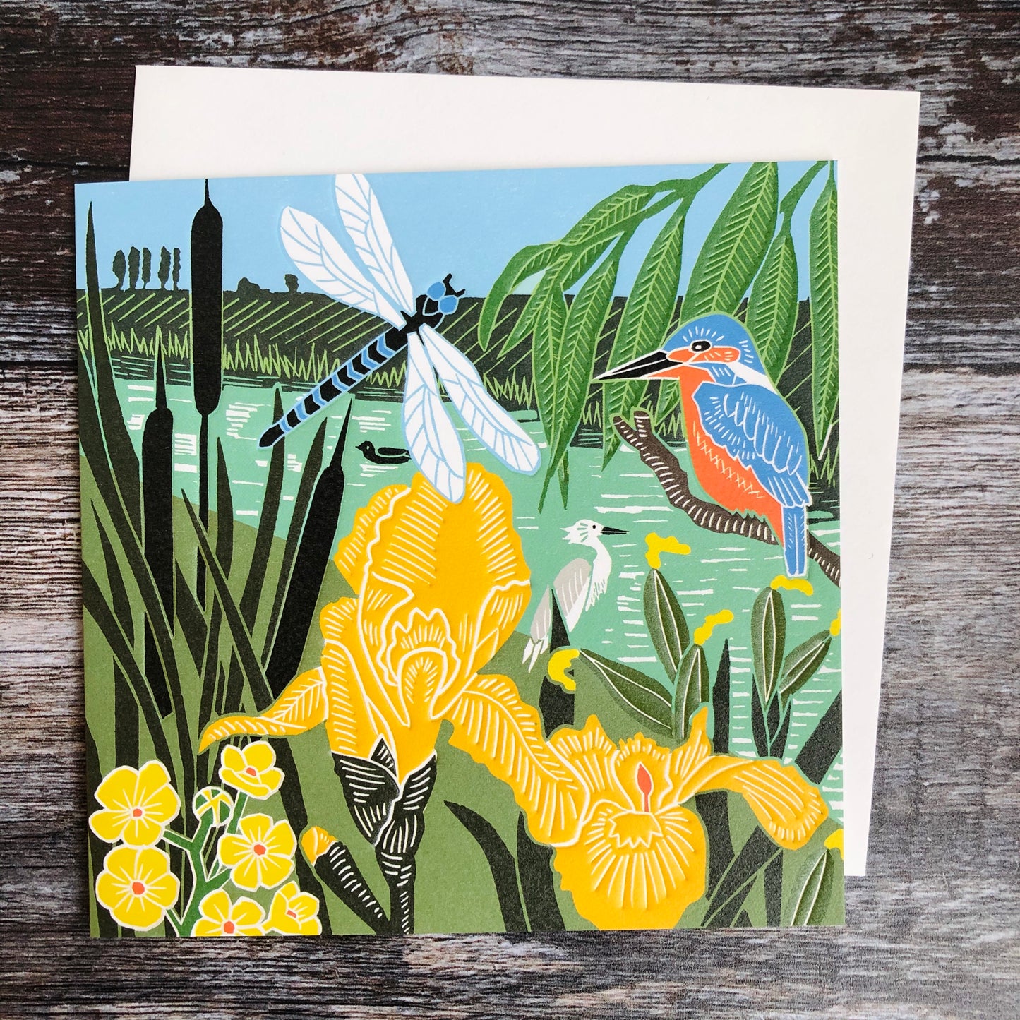 Kingfisher and Dragonfly by Kate Heiss, Nature Trail NT14A