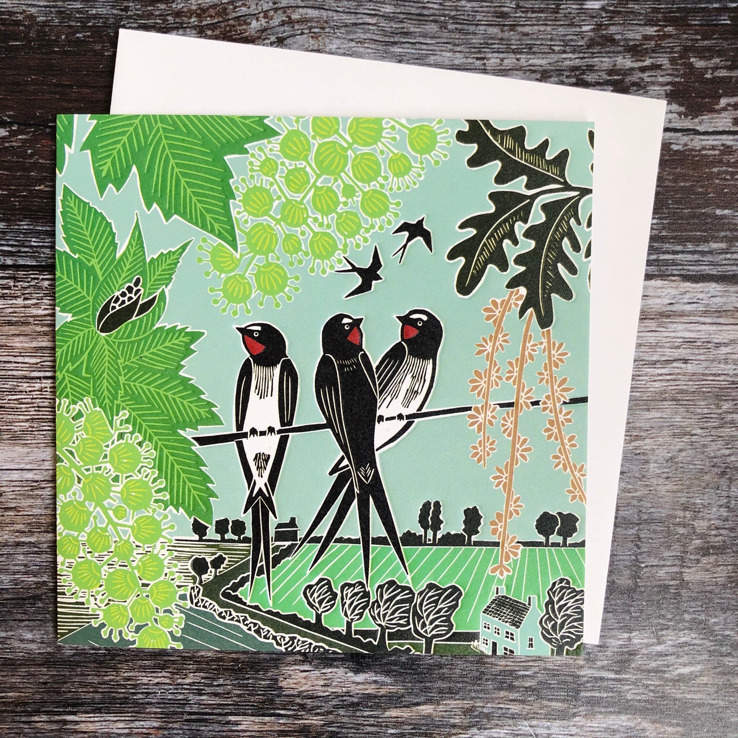 Swallows on a Line by Katie Heiss, Nature Trail NT12A