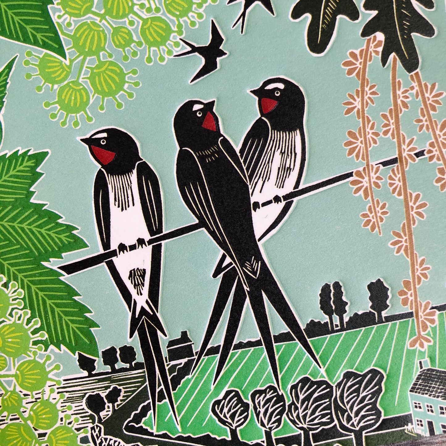 Swallows on a Line by Katie Heiss, Nature Trail NT12A