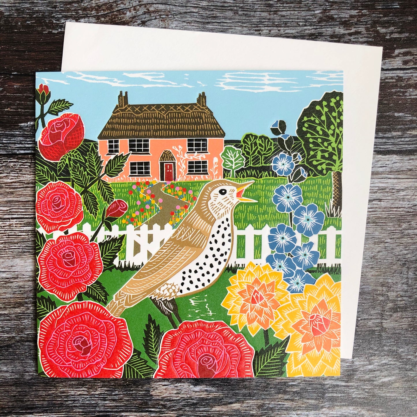 Thrush and Cottage by Katie Heiss, Nature Trail NT11A