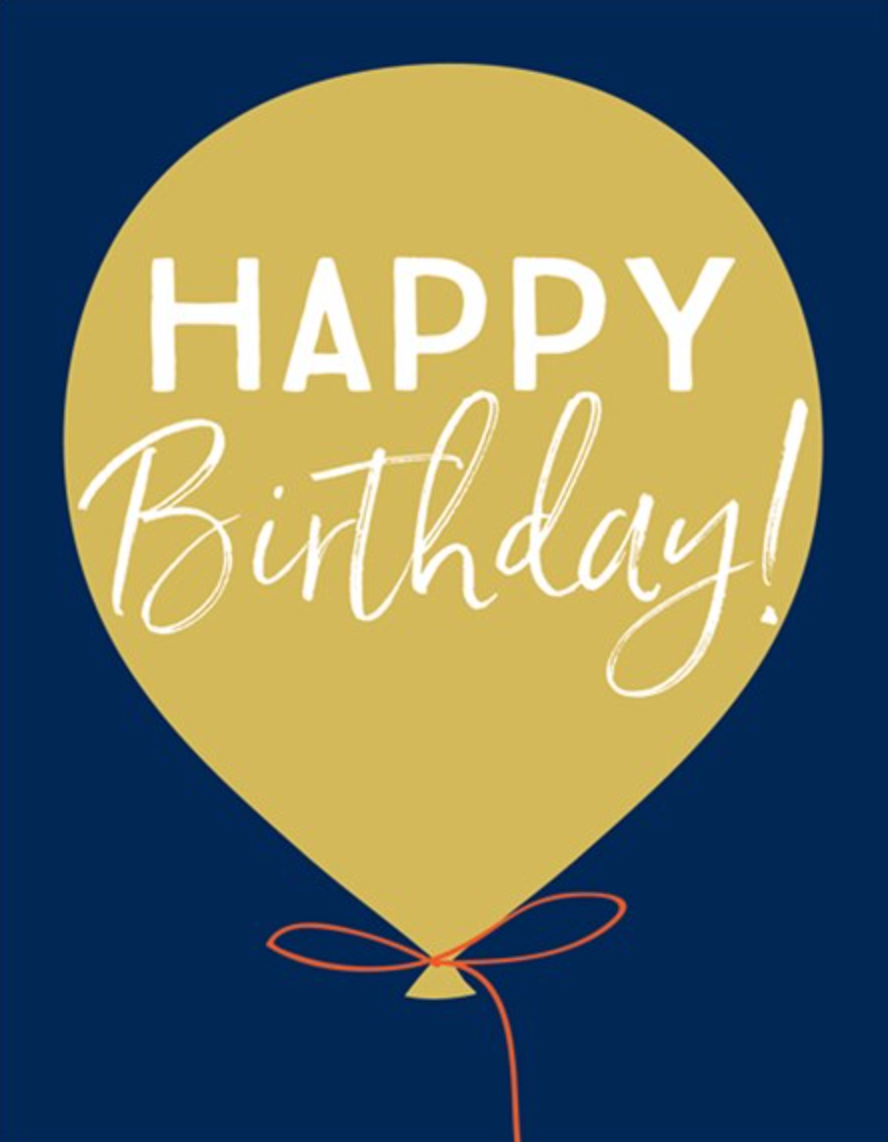Gold Birthday Balloon, Jot 03