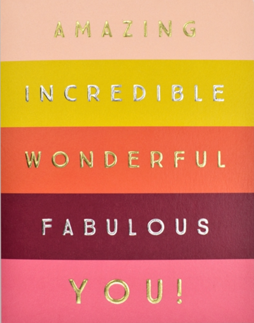 Amazing, Incredible, Fabulous You, Jot 116