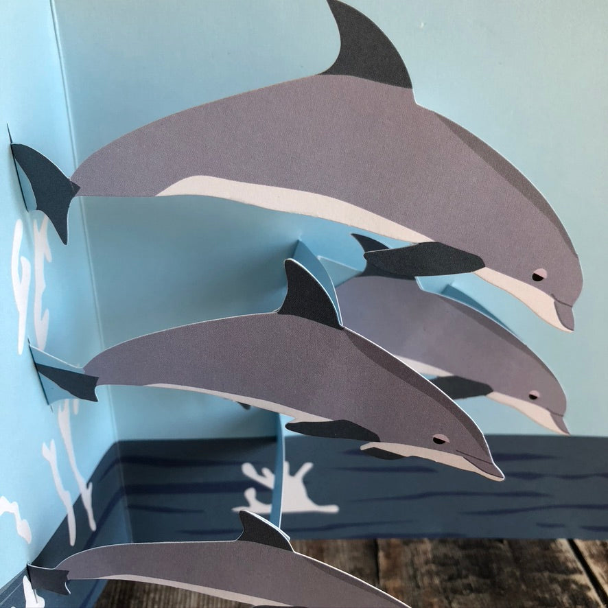 Pop Up 3D Dolphin Card by Two To Tango
