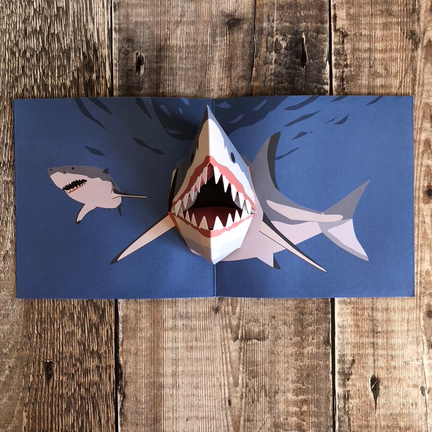 Pop Up 3D Shark Card by Two To Tango