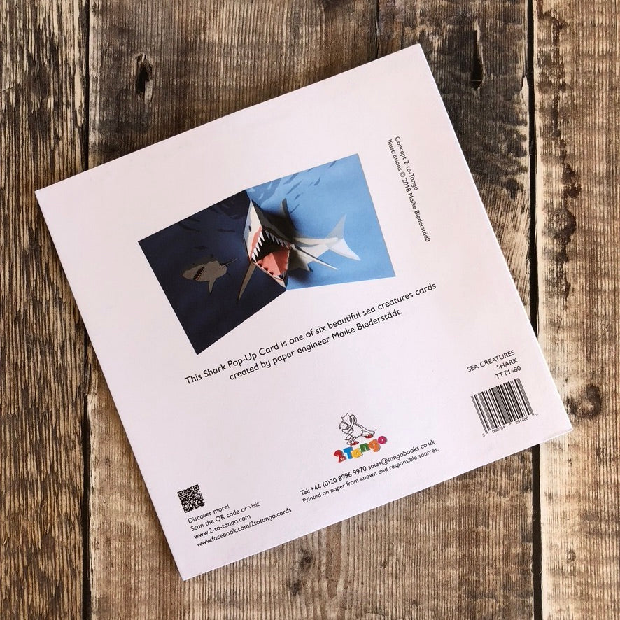 Pop Up 3D Shark Card by Two To Tango