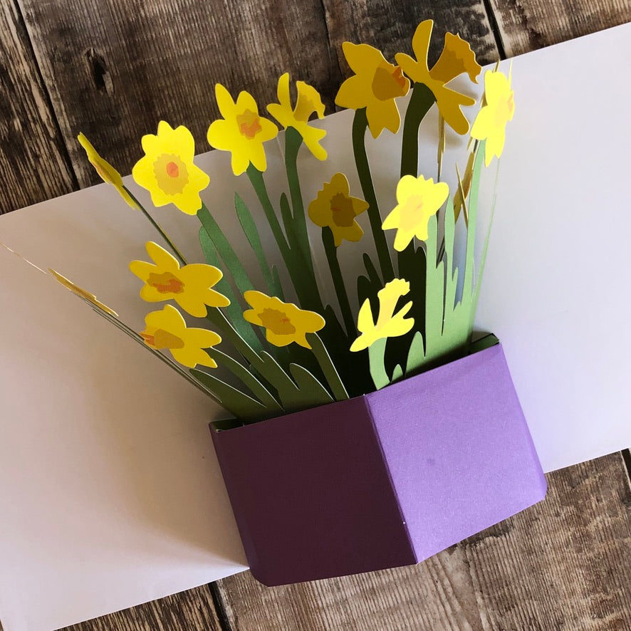 Pop Up Daffodil Card by Two To Tango
