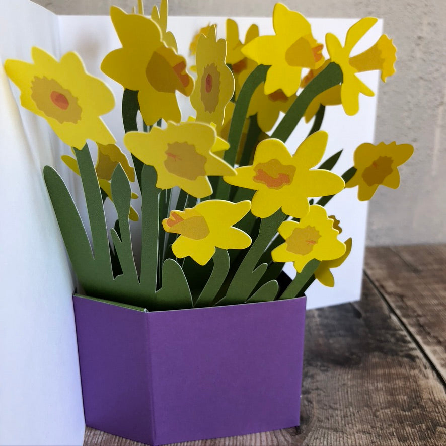 Pop Up Daffodil Card by Two To Tango