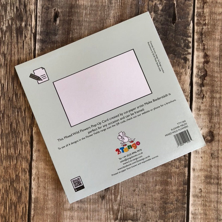 Pop Up 3D Field of Wild Flowers Card by Two To Tango