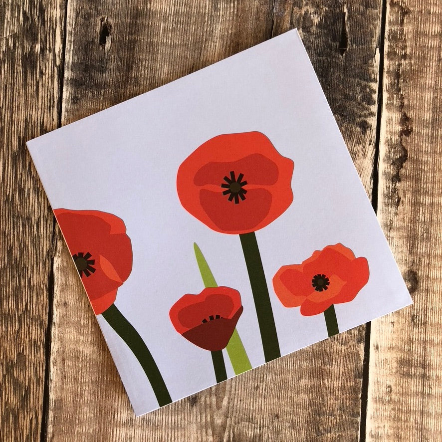 Pop Up 3D Field of Poppies Card by Two To Tango