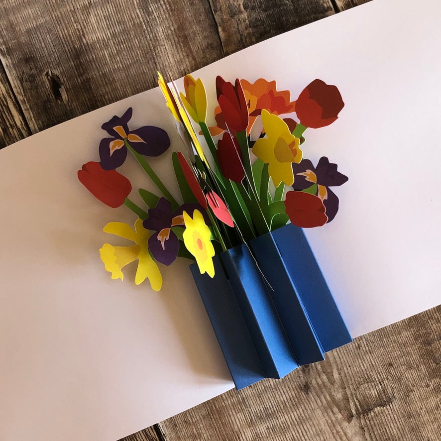 Pop Up Mixed Spring Bouquet Card by Two To Tango