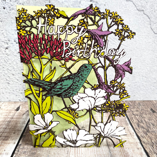 Albion Woodland Bird Lasercut Card GC2342