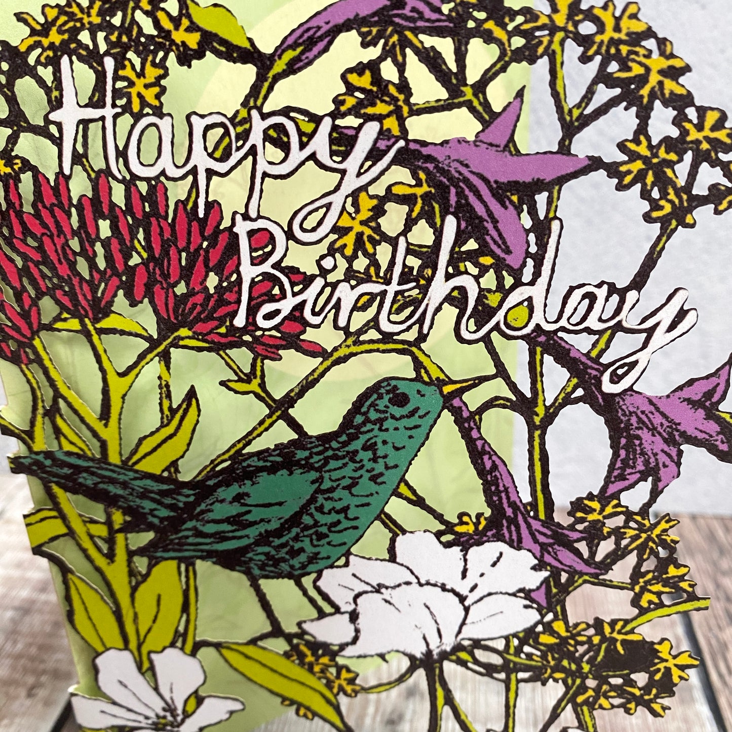 Albion Woodland Bird Lasercut Card GC2342