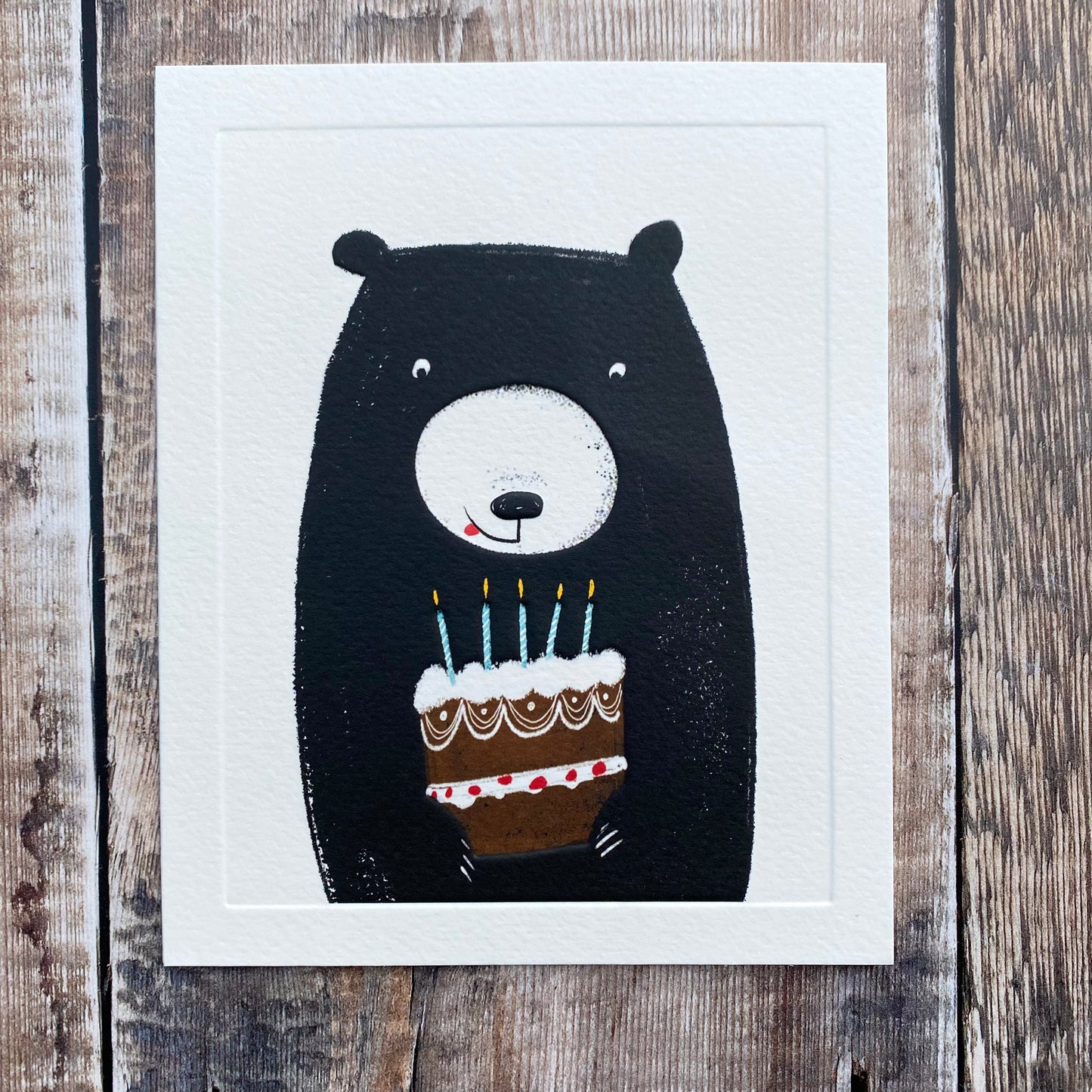 Bear and Birthday Cake by Robert Reader BE12
