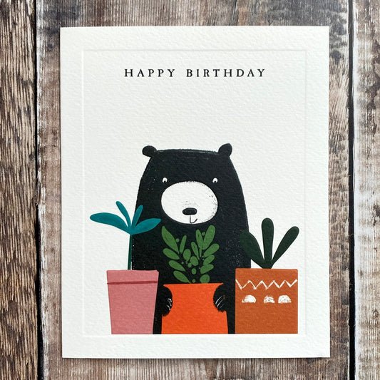 Bear and Potted Plants by Robert Reader BE22