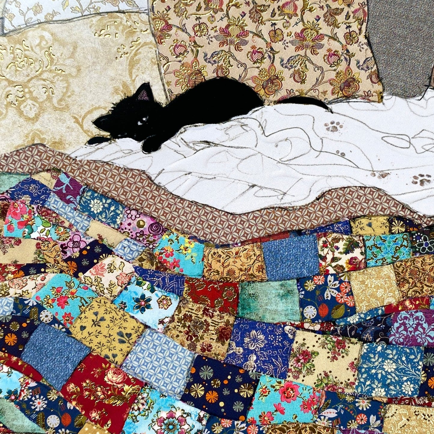 Bed Kitty by Jane Crowther H030