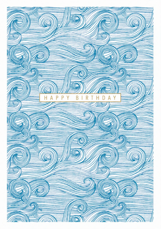 Happy Birthday Waves, Sakura by The Art File SK04
