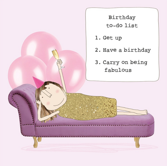 Birthday to-do list, Gin and Frolics GF538