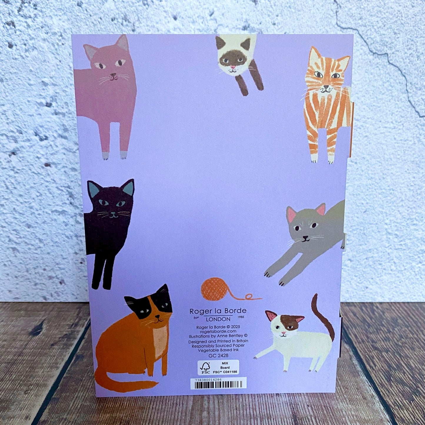 Cat Menagerie Lasercut, Anne Bentley GC2428