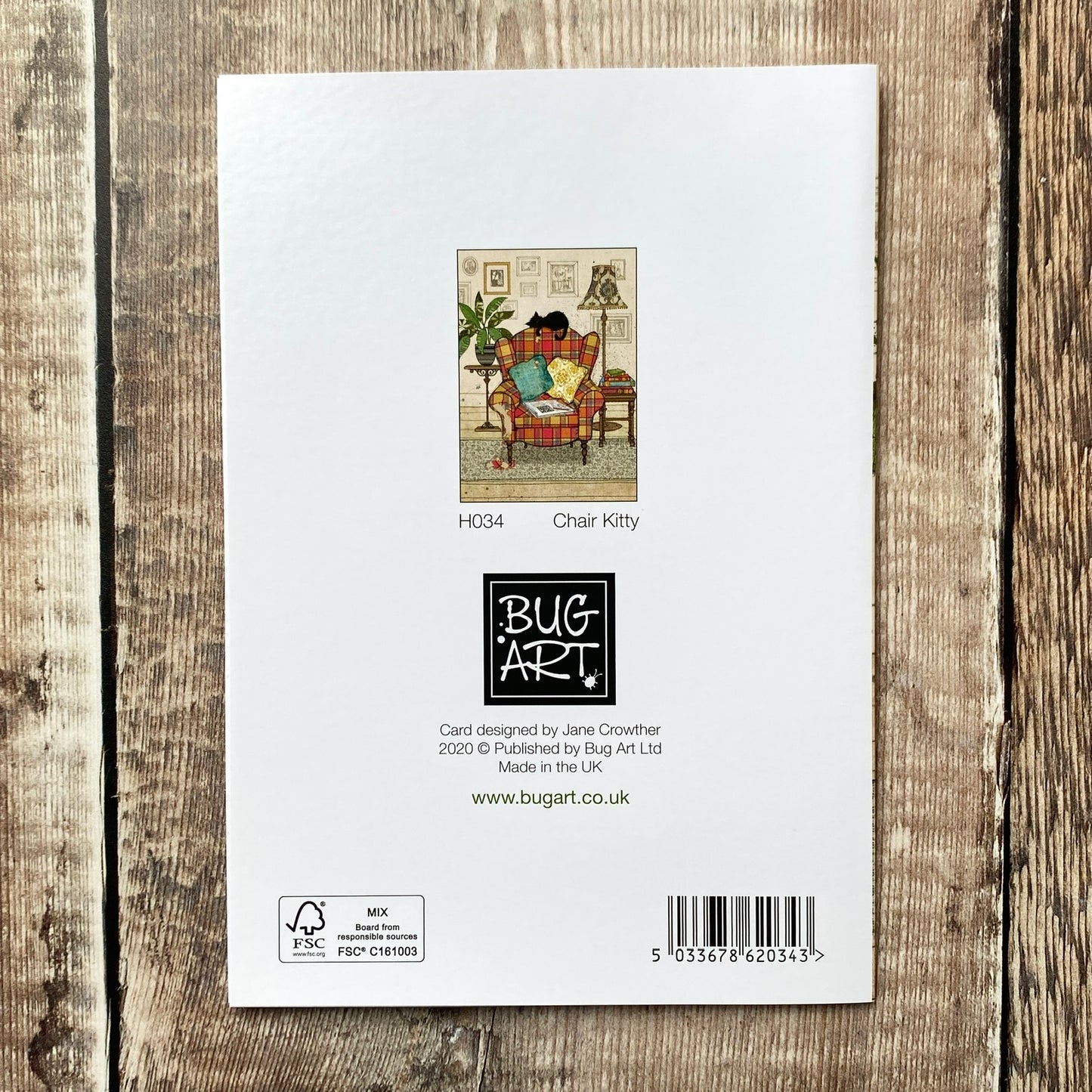 Chair Kitty by Jane Crowther H034