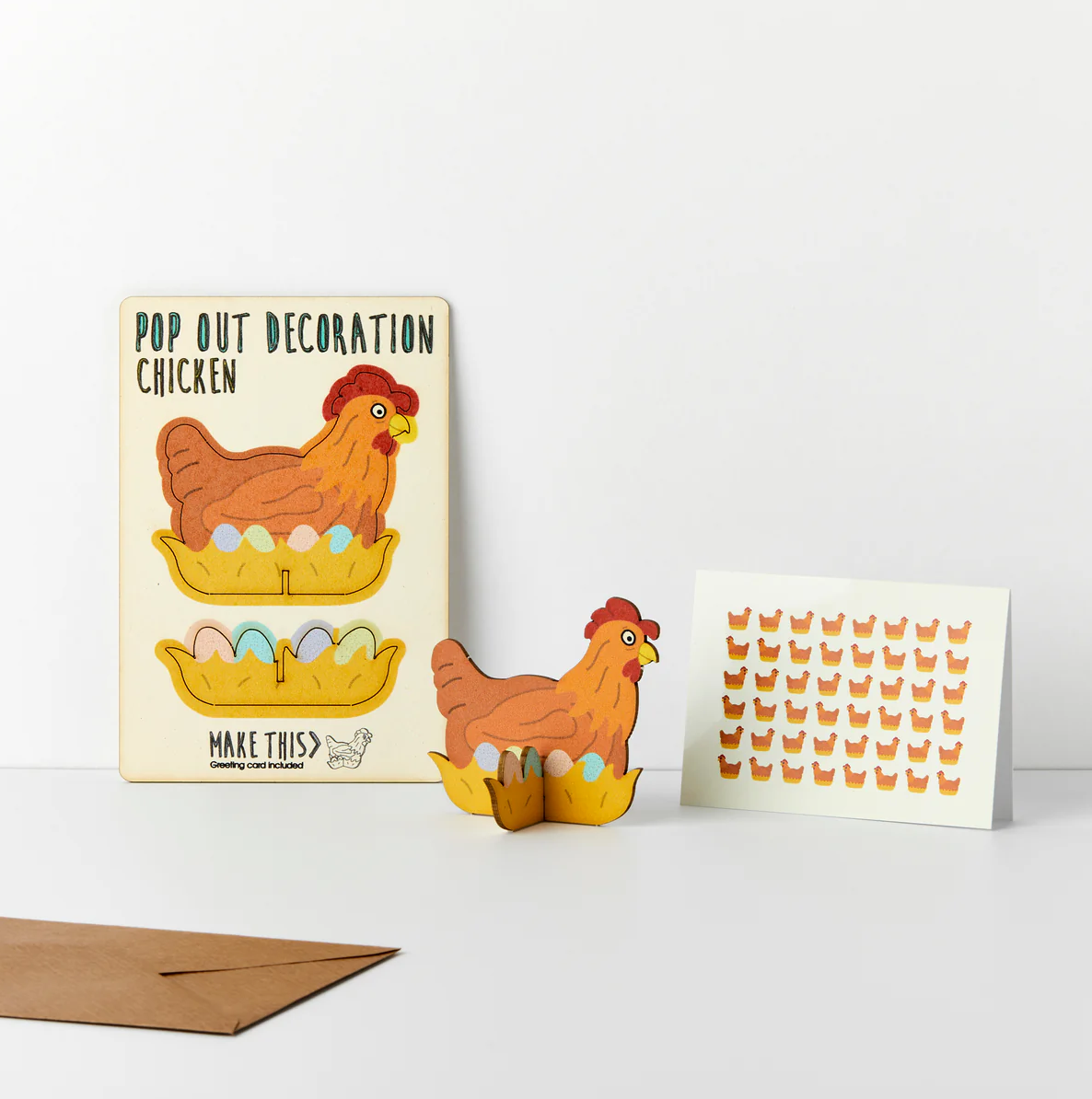 Chicken Pop Out Decoration and Card