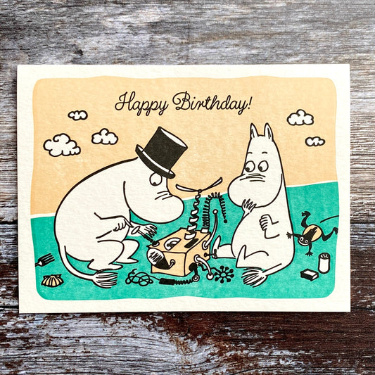 DIY Moomin Letterpress Card GLP084