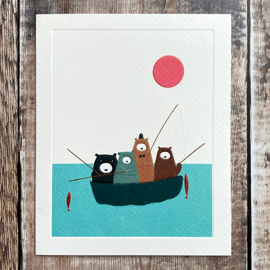 Fishing Bears by Robert Reader BE32