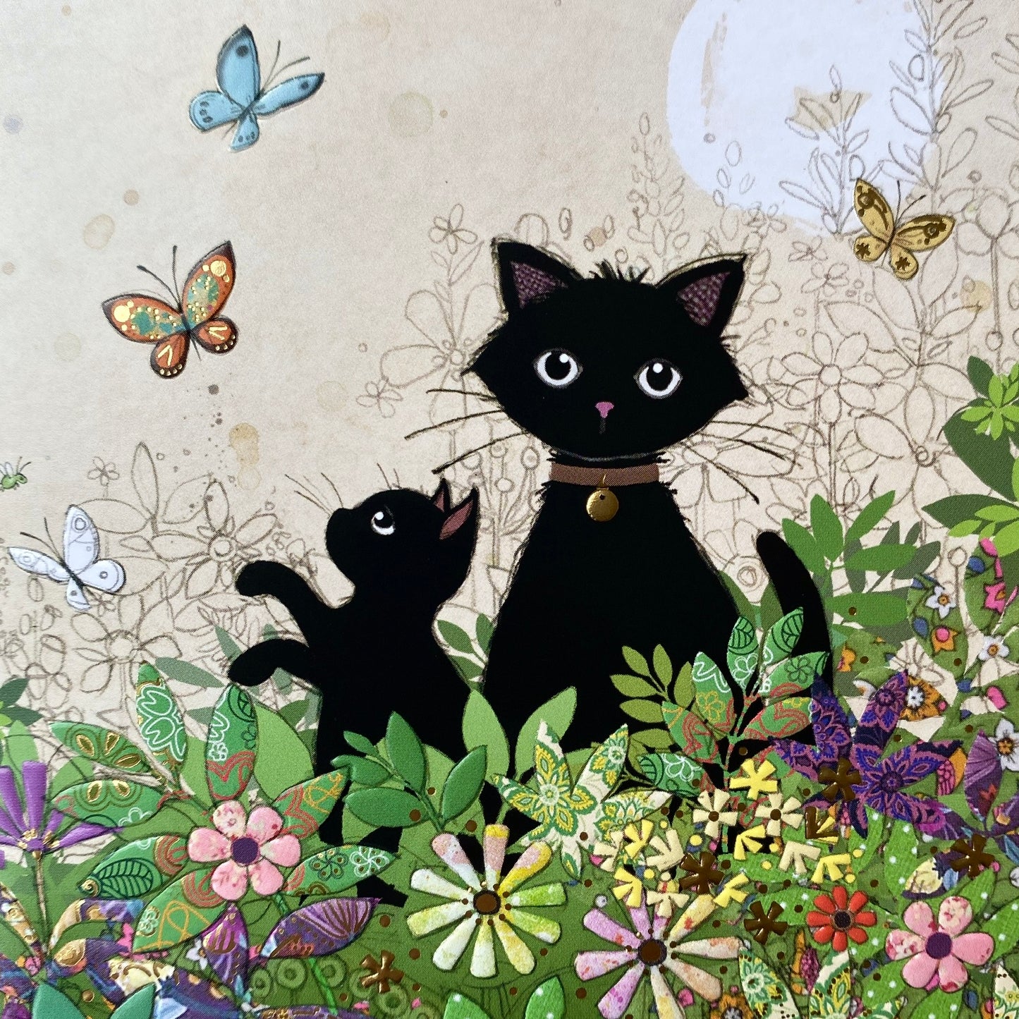 Garden Kitty by Jane Crowther H035
