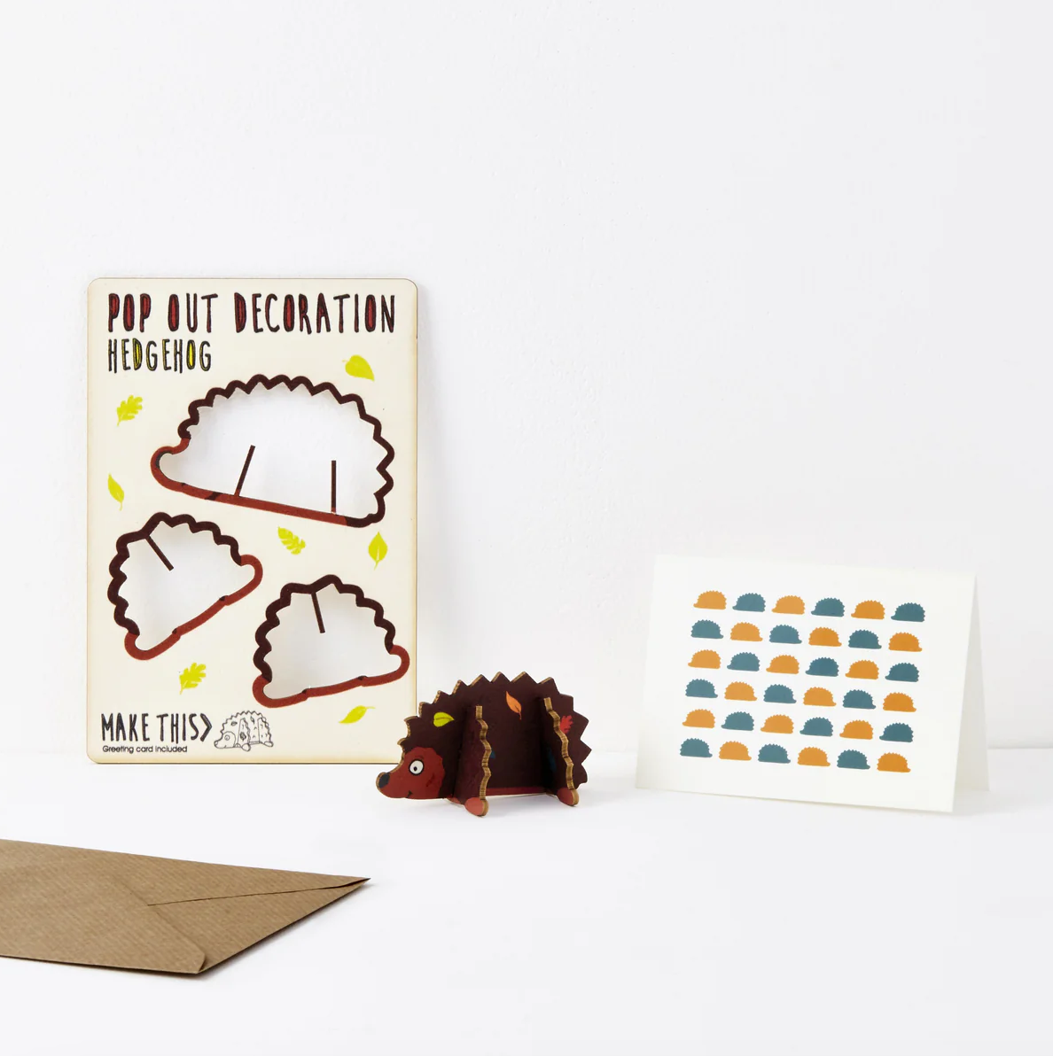 Hedgehog Pop Out Decoration and Card