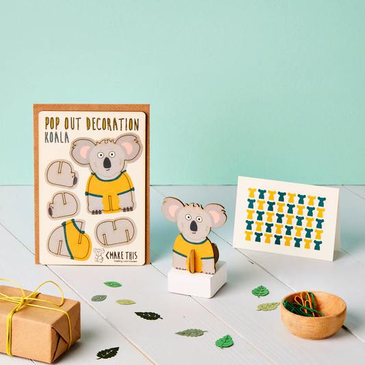 Koala Pop Out Decoration and Card