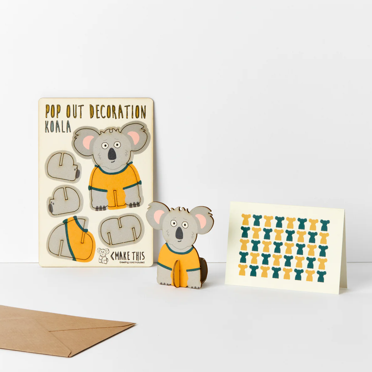 Koala Pop Out Decoration and Card