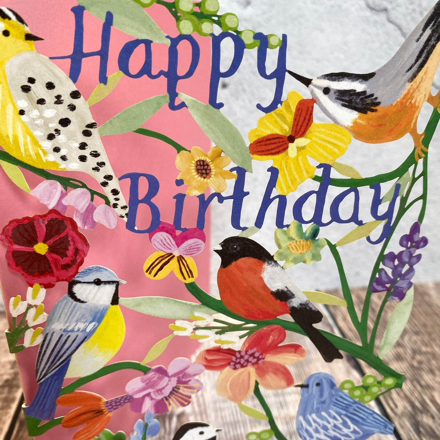 Lodestar Happy Birthday Bird Lasercut Card by Katie Vernon GC2366