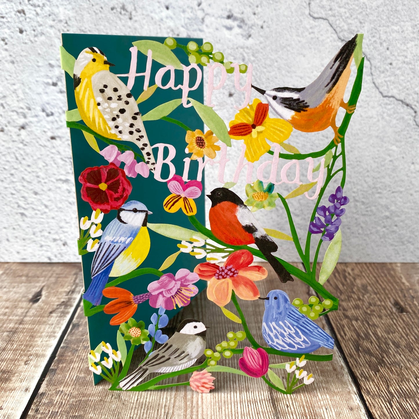 NEW Lodestar Happy Birthday Birdhaven Lasercut Card by Katie Vernon GC2479