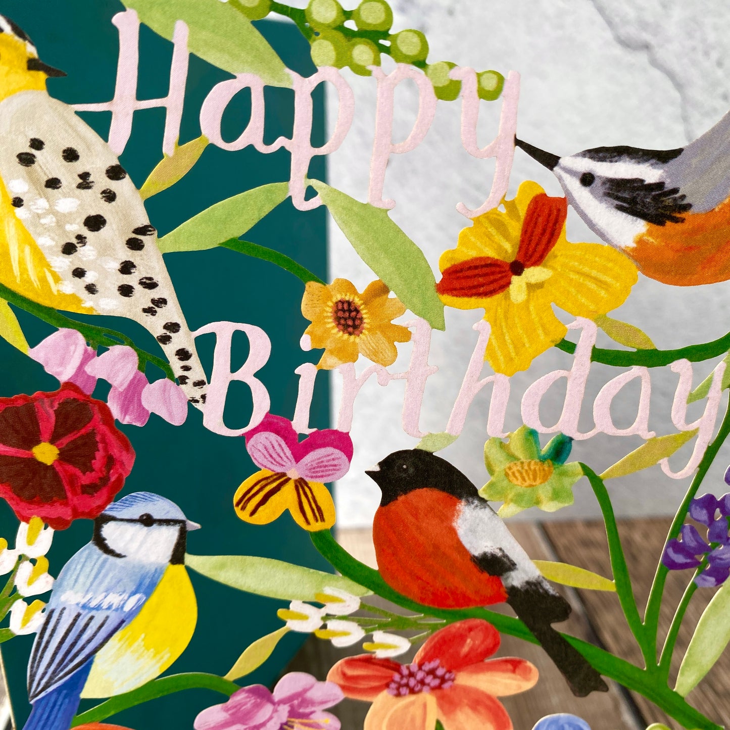NEW Lodestar Happy Birthday Birdhaven Lasercut Card by Katie Vernon GC2479