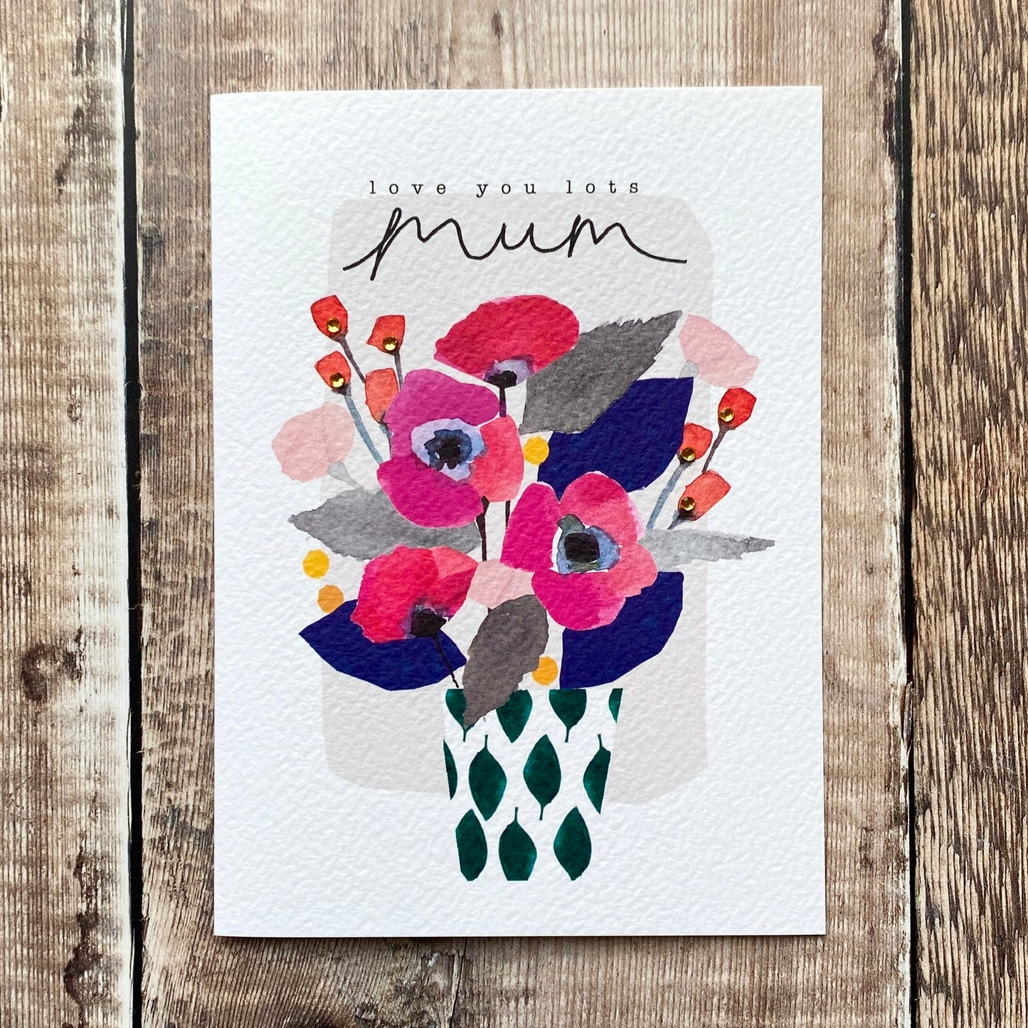 Love you Lots Mother's Day Card by Stop the Clock BG05