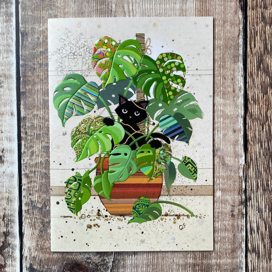 Monstera Kitty by Jane Crowther H038