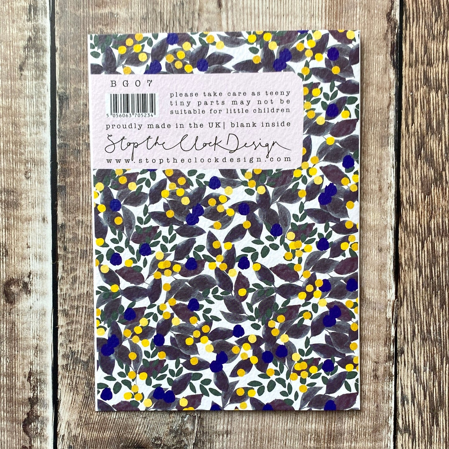 Mother Sunday Card by Stop the Clock BG07