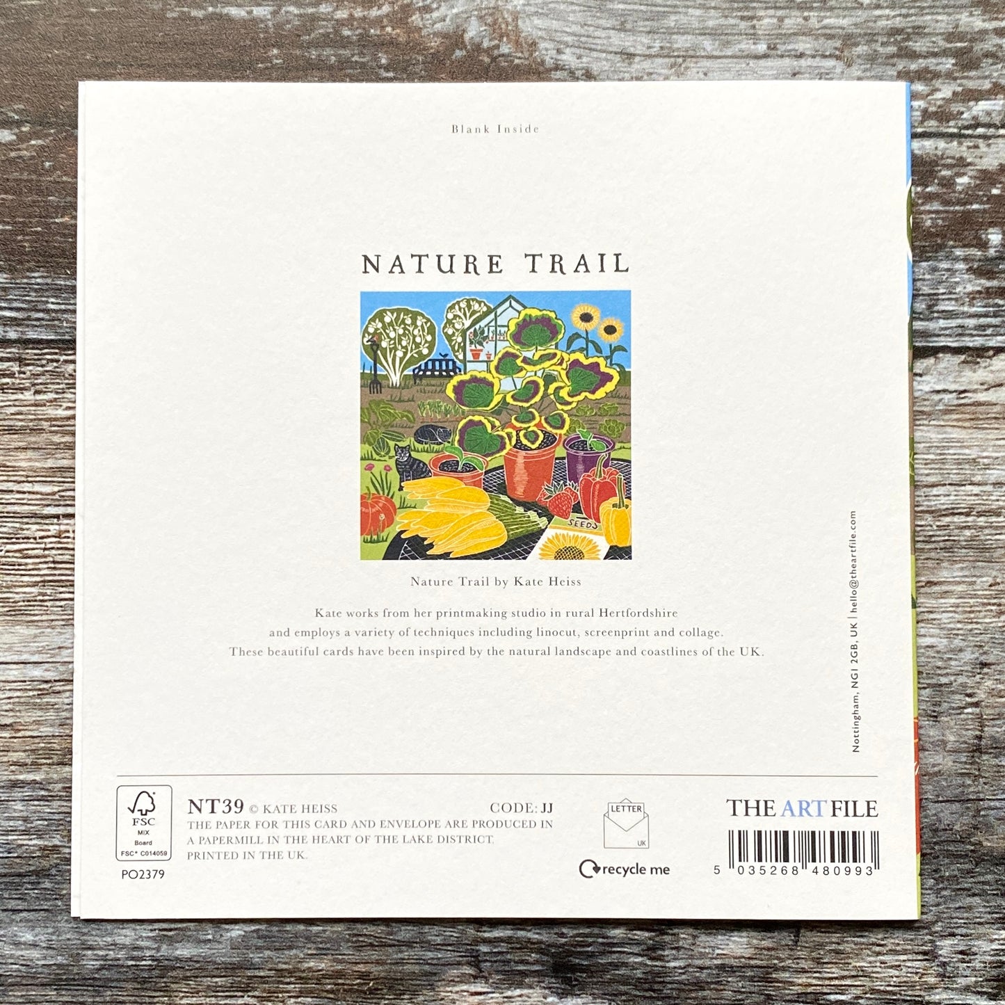 NEW Greenhouse Garden by Kate Heiss, Nature Trail NT39