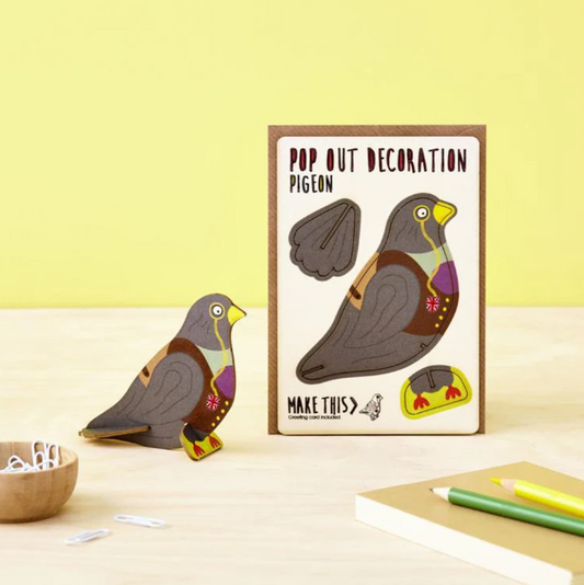 Pigeon Pop Out Decoration and Card
