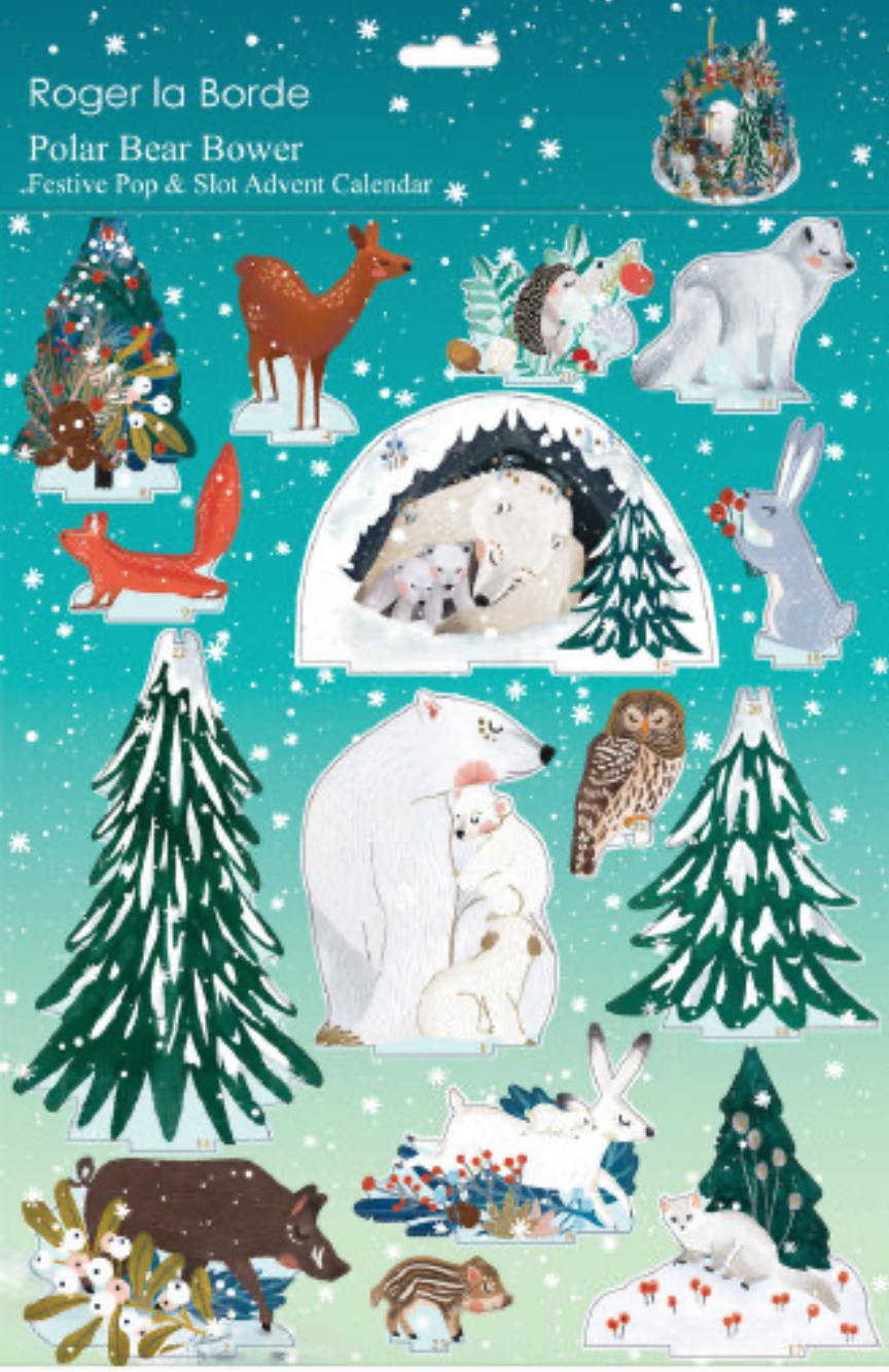 Polar Bear Bower Pop and Slot Advent Calendar POPAL 603